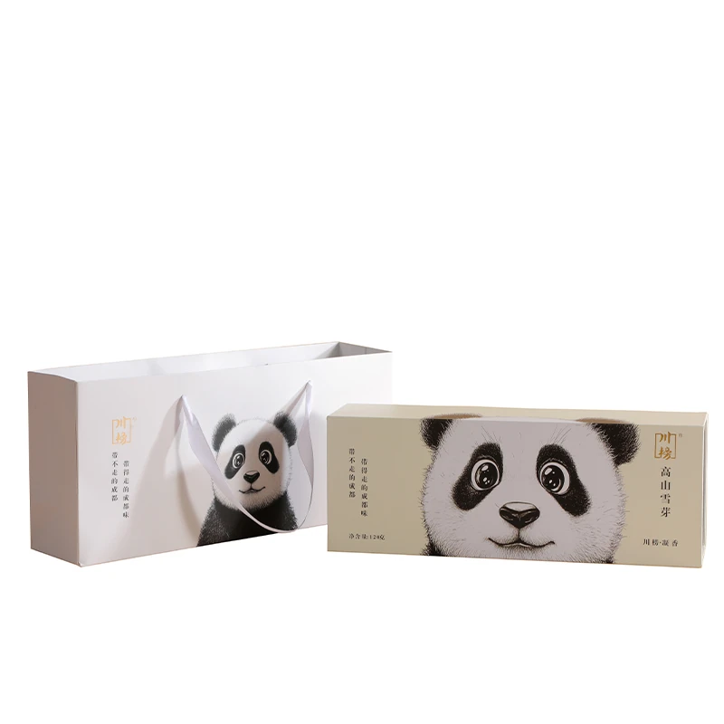 高山雪芽熊猫礼盒与独立小袋